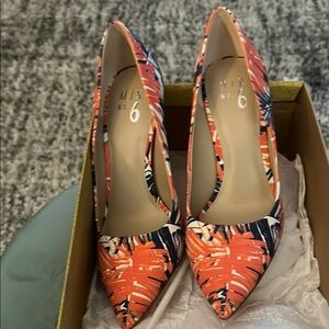 Mix No. 6 Vibrant Orange and Blue Heels